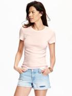 Old Navy Womens Perfect Crew Neck Tees Size L Tall - Bouquet