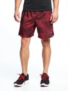 Old Navy Go Dry Fitted Running Shorts For Men 7 - Red Print