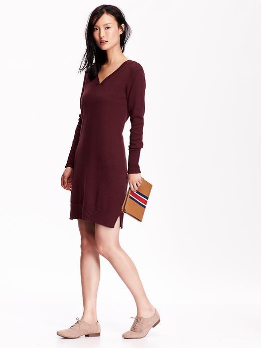 Old Navy Womens V Neck Sweater Dress Size M Tall - Getting Figgy With It