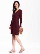 Old Navy Womens V Neck Sweater Dress Size M Tall - Getting Figgy With It