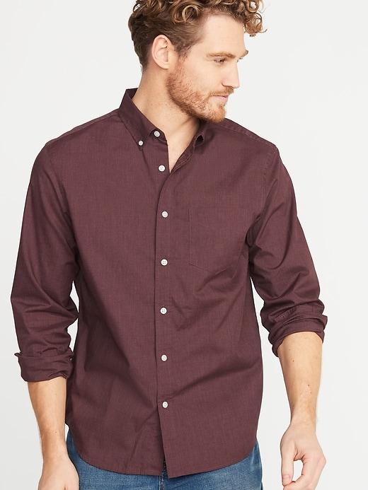 Regular-fit Soft-washed Everyday Shirt For Men