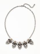 Old Navy Plaque Necklace For Women - Gunmetal Gray