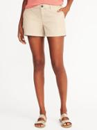 Old Navy Womens Relaxed Mid-rise Shorts For Women (3 1/2) Upper Crust Size 6