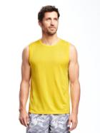 Old Navy Go Dry Performance Training Tank For Men - Mighty Lemon Poly