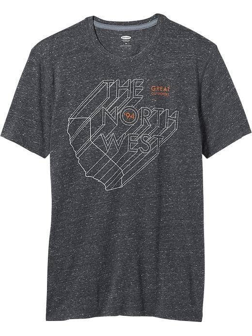 Old Navy Mens Graphic Tee Size Xxl Big - Charcoal Gray