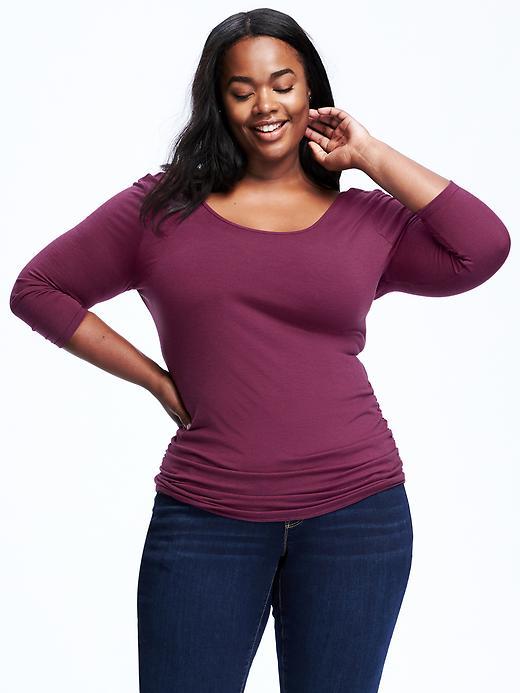 Old Navy Fitted Ballet Scoop Neck Plus - Ivan The Grape