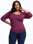 Old Navy Fitted Ballet Scoop Neck Plus - Ivan The Grape