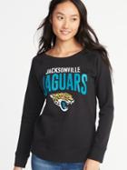 Old Navy Womens Nfl Team-graphic Sweatshirt For Women Jacksonville Jaguars Size S