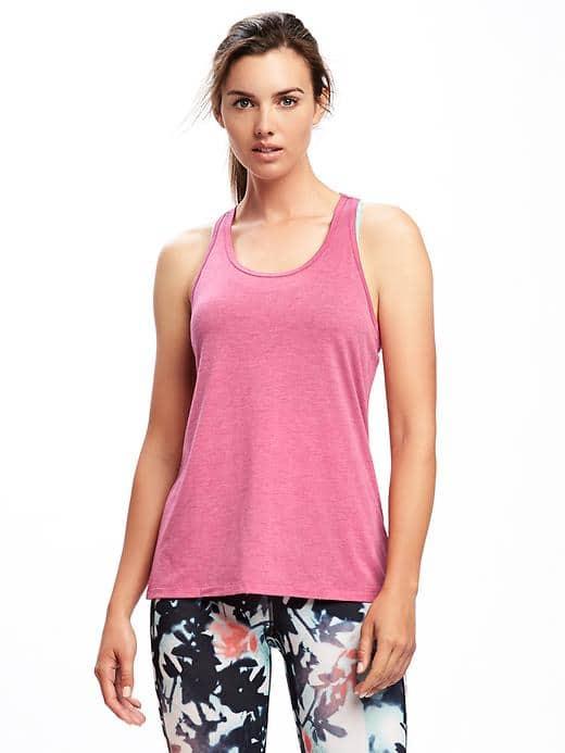 Old Navy Go Dry Ultra Light Racerback Tank For Women - Party Started Pink