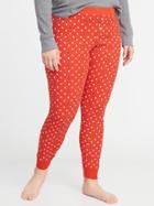 Old Navy Womens Plus-size Thermal Leggings Red Dots Size 2x