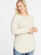 Old Navy Womens Classic Plus-size Curved-hem Sweater Chai Latte Size 1x