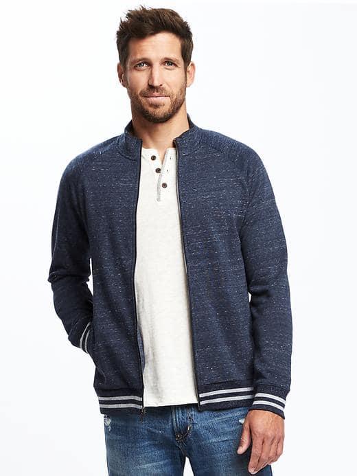 Old Navy Classic Fleece Track Jacket For Men - In The Navy