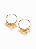 Old Navy Mixed Bead Hoop Earrings For Women - Teal Away