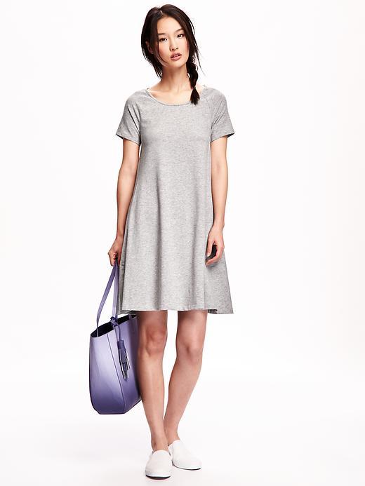 Old Navy Jersey Knit Swing Dress For Women - Heather Grey