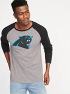 Old Navy Mens Nfl Graphic Raglan Tee For Men Panthers Size M