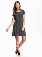 Old Navy Fit & Flare Jersey Dress For Women - Heather Grey