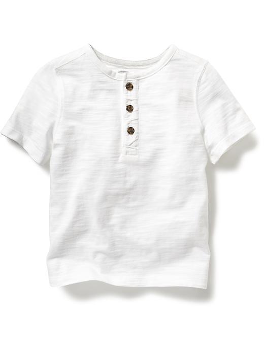 Old Navy Henley Short Sleeve - Bright White