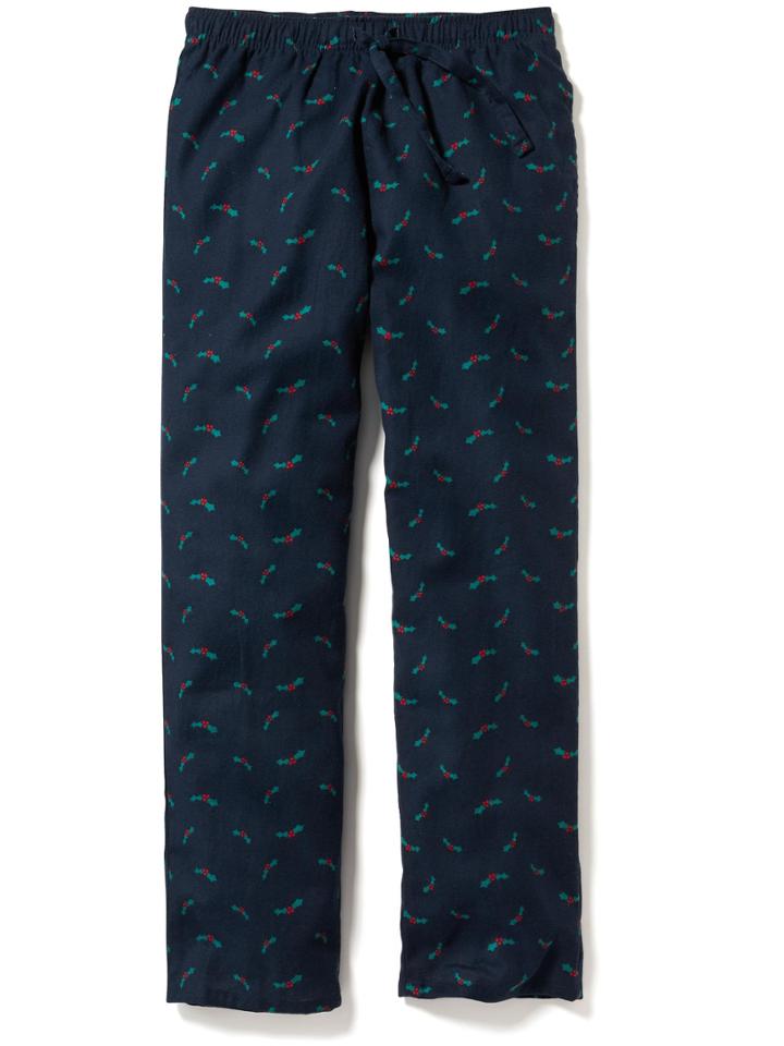 Old Navy Printed Flannel Pj Pants Size Xxl Big - Holly Jolly