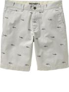 Old Navy Mens Slim Fit Twill Shorts 9 1/2&quot; - Rifle Gray