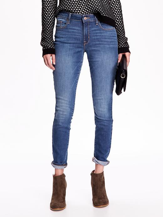 Old Navy Mid Rise Rockstar Skinny Jeans Size 0 Regular - Medium Wash