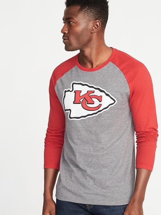 Old Navy Mens Nfl Graphic Raglan Tee For Men Chiefs Size S