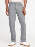Old Navy Mens Straight Five-pocket Twill Pants For Men Gray Stone Size 40w