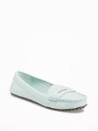 Old Navy Faux Leather Moccasins For Women - Sky Way