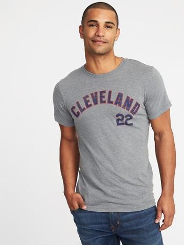 Old Navy Mens Mlb Team Player Tee For Men Cleveland Indians Size M