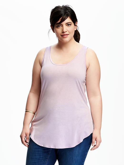 Old Navy Lightweight Curved Hem Tank - Ashen Lilac