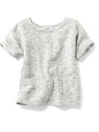 Old Navy Space Dye Pocket Top Size 12-18 M - Sea Salt