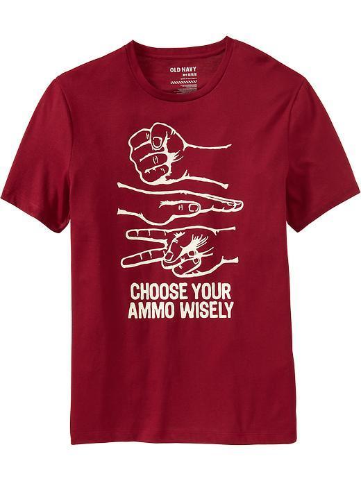 Old Navy Mens Humor Graphic Tees - Red Velvet