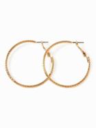 Old Navy Textured Hoop Earrings For Women - Gold