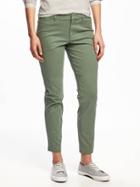 Old Navy Mid Rise Pixie Chinos For Women - Dried Herb