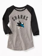 Old Navy Womens Nhl Team-graphic Raglan Tee For Women San Jose Sharks Size Xxl