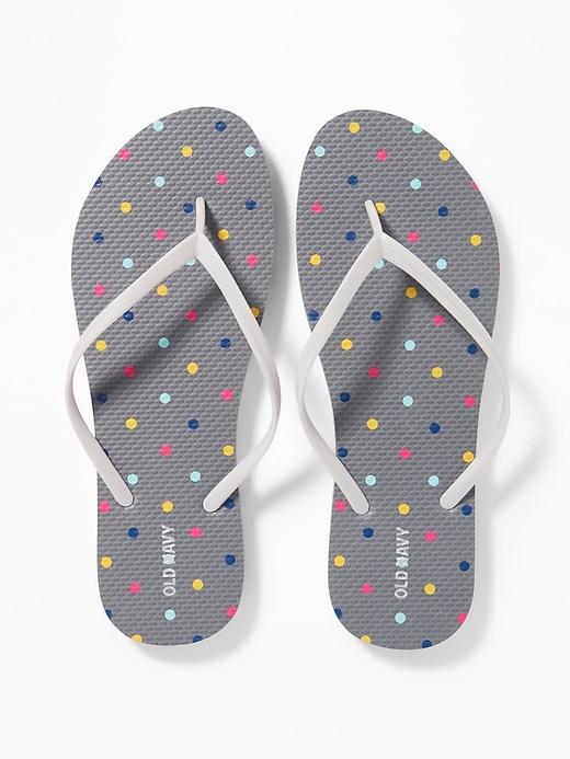 Old Navy Womens Patterned Flip-flops For Women Polka Dot Size 10