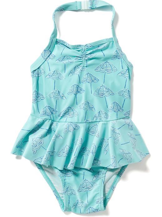 Old Navy Peplum One Piece Swimsuit - Umbrella