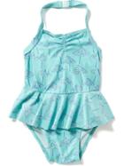 Old Navy Peplum One Piece Swimsuit - Umbrella