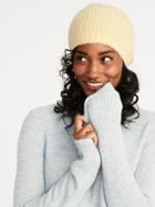 Old Navy Womens Soft-brushed Sweater-knit Beanie For Women Sunbeam Size One Size