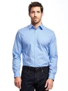 Old Navy Slim Fit Non Iron Signature Stretch Dress Shirt For Men - Just Chill