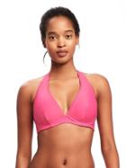 Old Navy Underwire Halter Bikini Top For Women - Uptown Pink Polyester