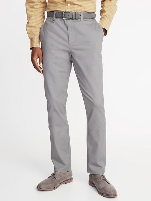 Old Navy Mens Athletic Ultimate Built-in Flex Non-iron Pants For Men Gray Stone Size 28w
