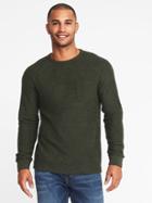 Old Navy Mens Sweater-knit Raglan-sleeve Tee For Men Matcha Green Size Xxl
