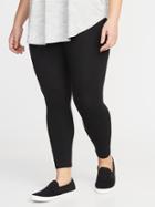 Jersey Plus-size Full-length Leggings