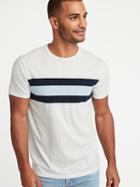 Soft-washed Striped Crew-neck Tee For Men