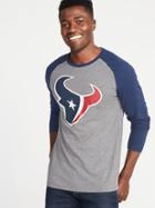 Old Navy Mens Nfl Graphic Raglan Tee For Men Texans Size M