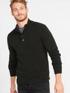 Old Navy Mens Button Mock-neck Sweater For Men About Thyme Size Xs