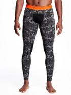 Old Navy Go Dry Base Layer Tights For Men - Gray Heather
