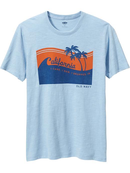 Old Navy Mens Graphic Tees Size Xxl Big - Isle Blue