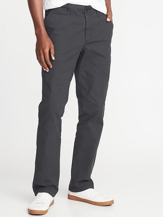 Old Navy Mens Straight Lived-in Built-in Flex Khakis For Men Panther Size 42w