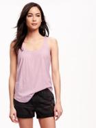 Old Navy Relaxed Racerback Tank For Women - Ashen Lilac